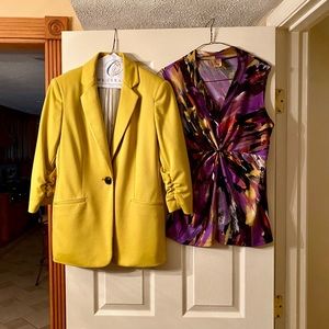 Ladies Blazer in Mustard